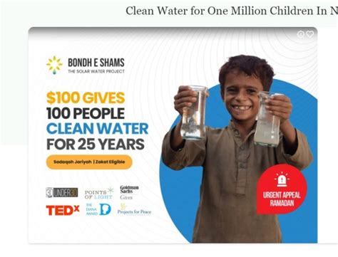 Donate to provide clean water today. .